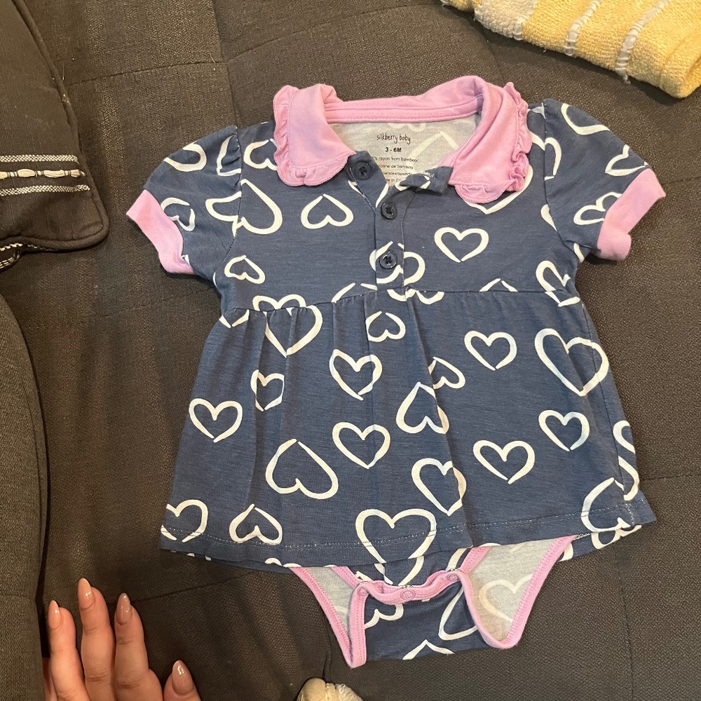 B 10    Silkberry Baby Bamboo Skirted Bodysuit